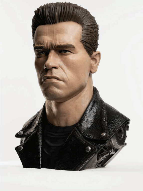Pure Arts Terminator 2 t-800 model 101 1/1 scale art mask replica resina busto