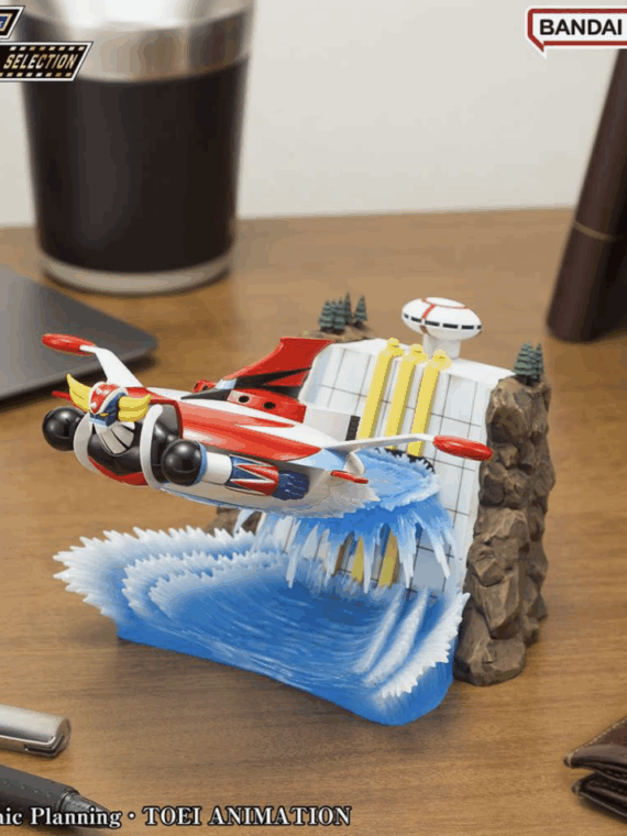 Plex Scene selection 02 Grendizer to the skies of fierce combat diorama pvc 10 cm