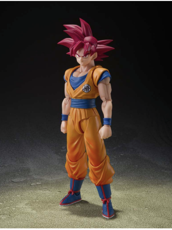 Bandai Dragon ball super saiyan god Son goku god aura s.h.figuarts action figure