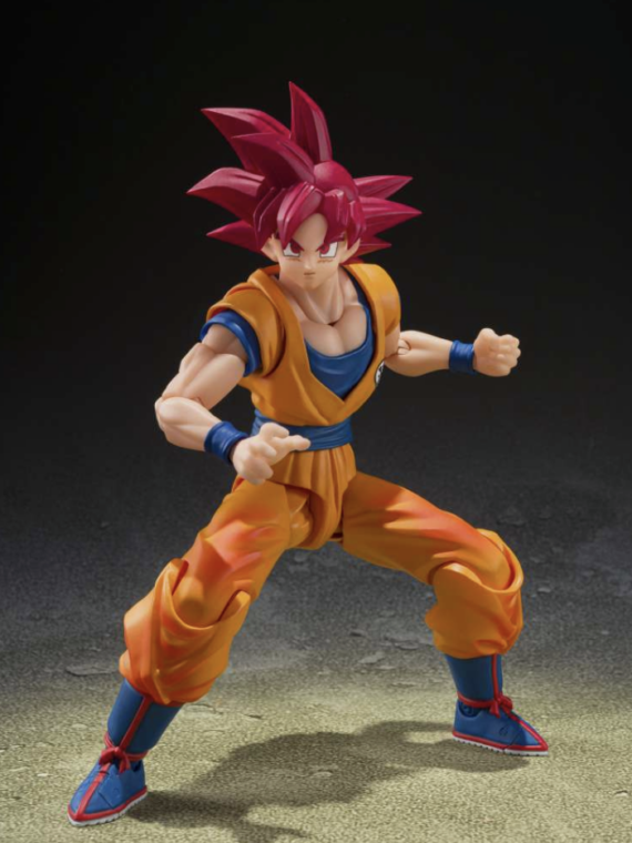 Bandai Dragon ball super saiyan god Son goku god aura s.h.figuarts action figure