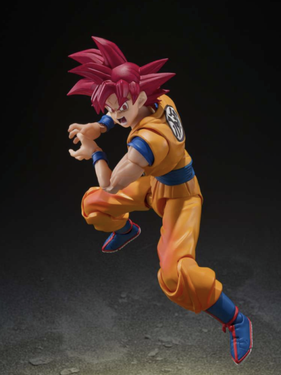 Bandai Dragon ball super saiyan god Son goku god aura s.h.figuarts action figure