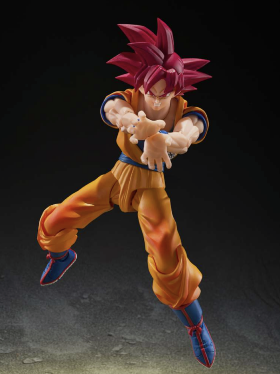 Bandai Dragon ball super saiyan god Son goku god aura s.h.figuarts action figure