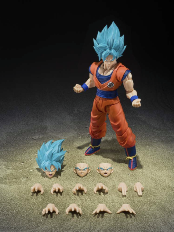 Bandai Dragon ball super Saiyan god super Saiyan Son Goku blue power s.h.figuarts