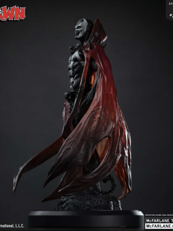 Mcfarlane toys Spawn black white & red all over spawn by pupeteer lee resin statue 1/10