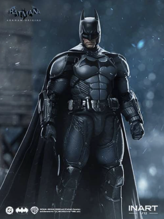 InArt Batman: arkham origins Batman 1/12 action figure pvc/stoffa 19 cm