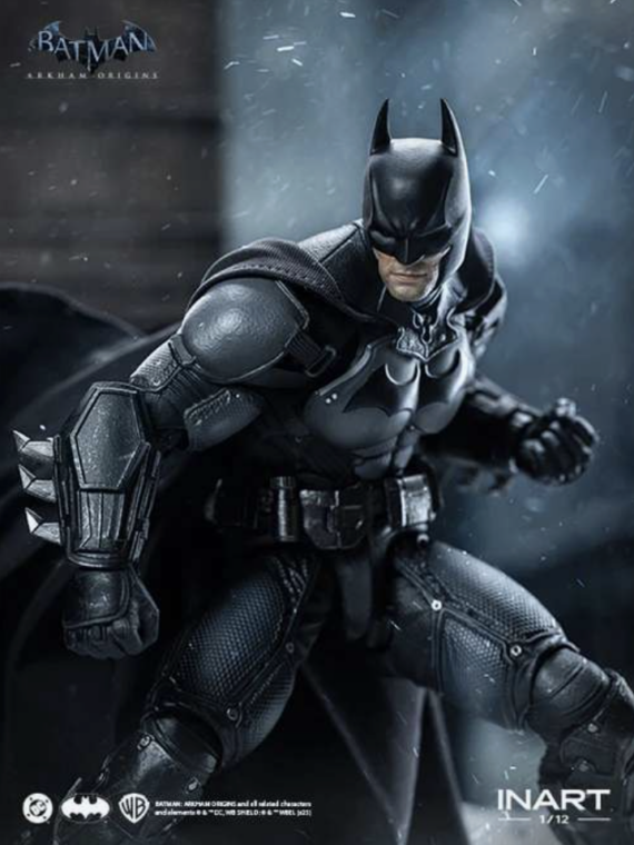 InArt Batman: arkham origins Batman 1/12 action figure pvc/stoffa 19 cm