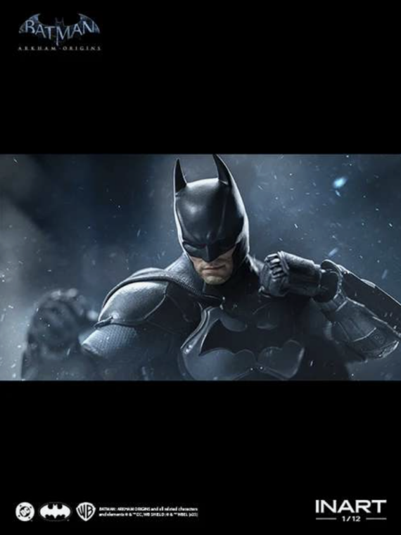 InArt Batman: arkham origins Batman 1/12 action figure pvc/stoffa 19 cm