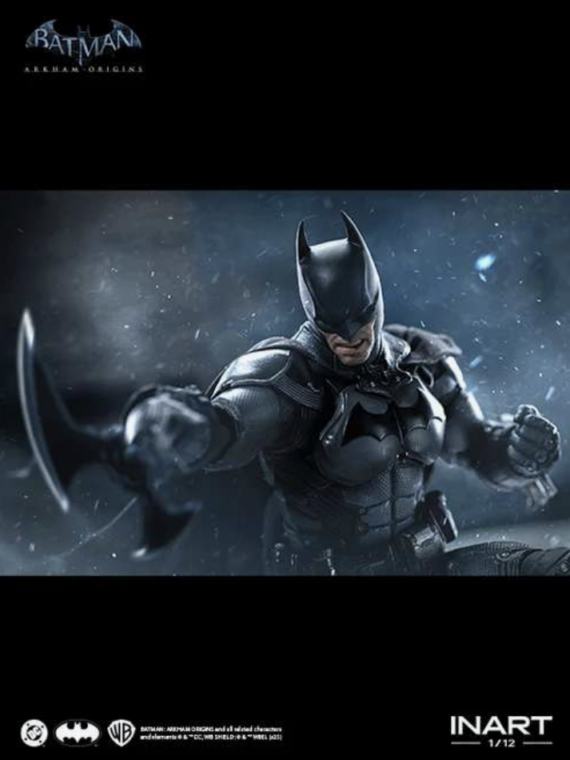 InArt Batman: arkham origins Batman 1/12 action figure pvc/stoffa 19 cm