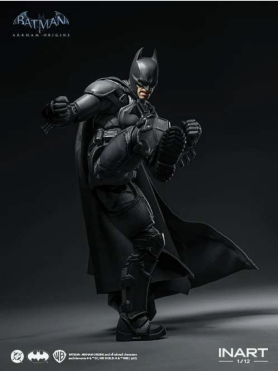 InArt Batman: arkham origins Batman 1/12 action figure pvc/stoffa 19 cm