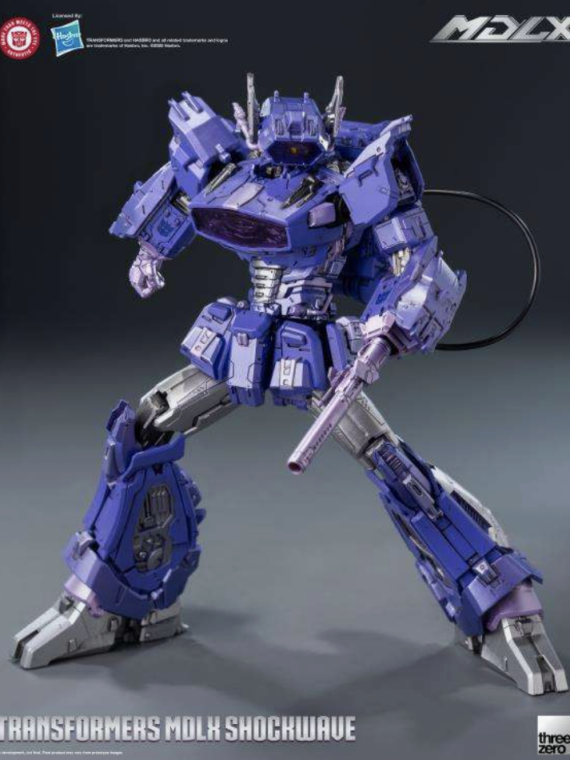 Threezero Transformers mdlx Shockwave action figure robot abs/metallo
