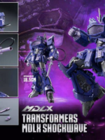 Threezero Transformers mdlx Shockwave action figure robot abs/metallo