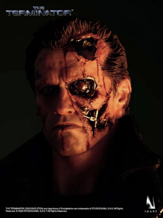 InArt Terminator T-800 action figure 1/6 doll 35 cm pvc/stoffa