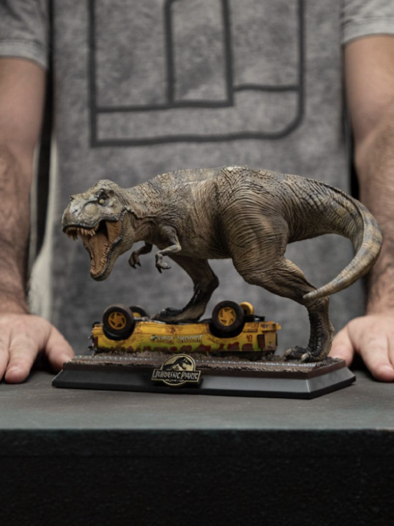 Iron Studios Jurassic Park Icons Statue T-Rex Attack 15 cm Mini-figurine Jurassic Park