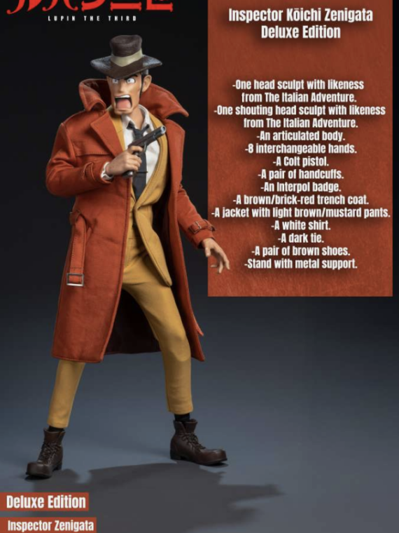 Infinite Statue Lupin the 3rd the italian adventure Inspector Zenigata Koichi 1/6 action figure deluxe edition doll 32 cm