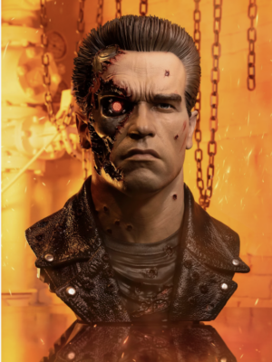 Pure Arts Terminator 2 T-800 Model 101 Battle Damaged 1/1 Scale Art Mask