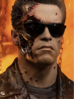 Pure Arts Terminator 2 T-800 Model 101 Battle Damaged 1/1 Scale Art Mask