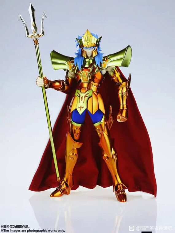 Mst Saint Seiya Poseidone Plus Exm action figure 25 cm pvc/metallo