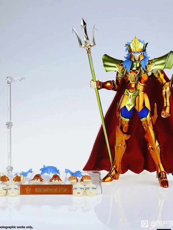 Mst Saint Seiya Poseidone Plus Exm action figure 25 cm pvc/metallo