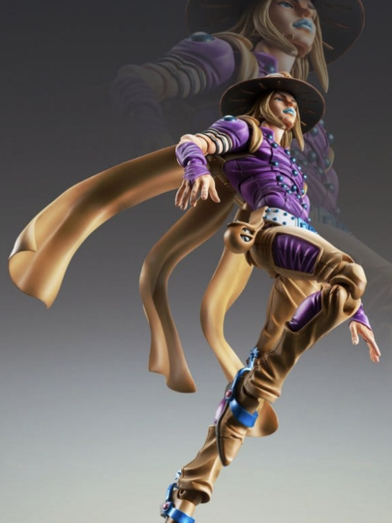 Medicos JoJo's Bizarre Adventure Part 7: Steel Ball Run Super Action Action Figure Chozokado Gyro Zeppeli Ver.1.5 16 cm