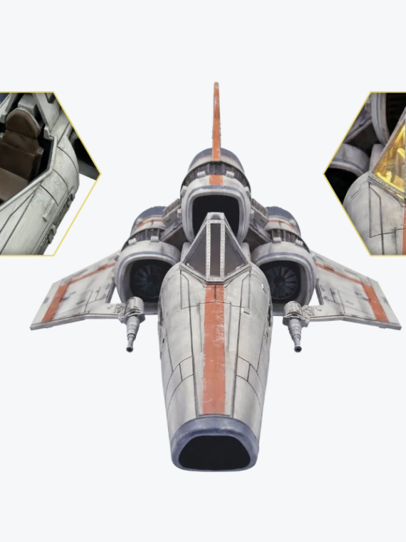 Factory Ent Battlestar Galactica Colonial Viper Mki Electronic Vehicle + Lieutenant Boomer Figure