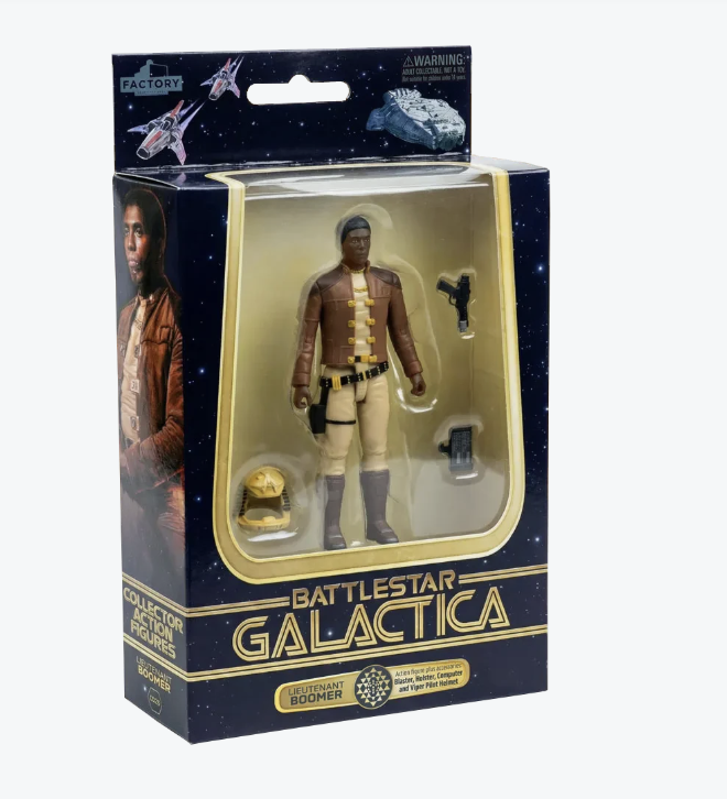 Factory Ent Battlestar Galactica Colonial Viper Mki Electronic Vehicle + Lieutenant Boomer Figure