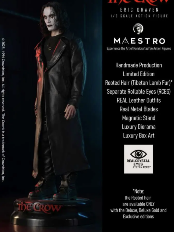 Infinite Statue The Crow Eric Draven 1/6 Luxury Action Figure Deluxe Gold Edition 30 cm