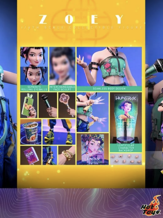 Hot Toys KPop Demon Hunters Action Figure 1/6 Zoey 27 cm Action figures KPop Demon Hunters