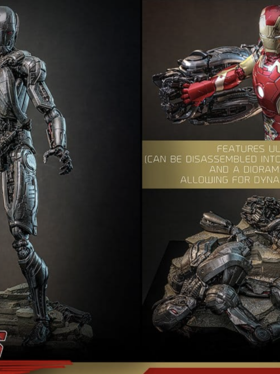 Hot Toys Avengers: Age of Ultron Movie Masterpiece Diecast Action Figure 1/6 Iron Man Mark XLIII (2.0) (Deluxe Version) 32 cm