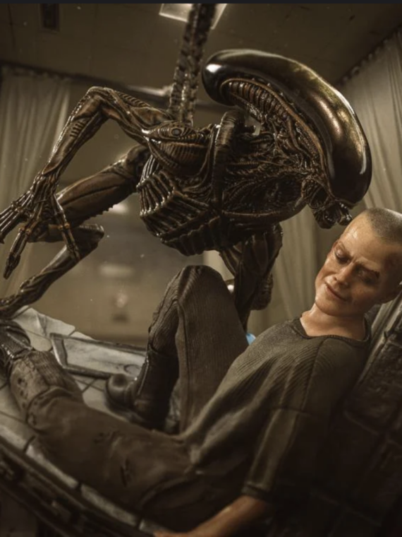 Iron Studios Alien 3 Ellen Ripley And Dog Alien 1/10 Statue 23 cm
