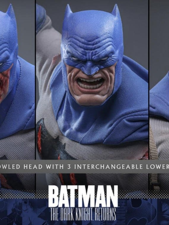 Hot Toys Batman: The Dark Knight Returns Comic Masterpiece Action Figure 1/6 Batman (Battle Damaged Version) 32 cm