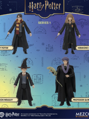 Mezco Toys 5 Points Harry Potter Series 1 set 4 personaggi action figure 10 cm