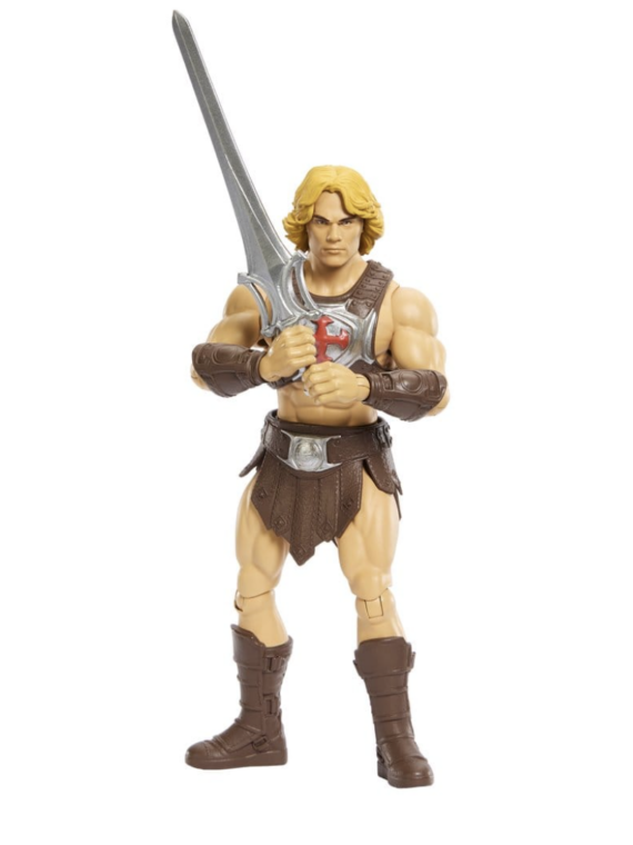 Mattel Action figure di He-Man del film Masters of the Universe 2026, alta 14 cm.