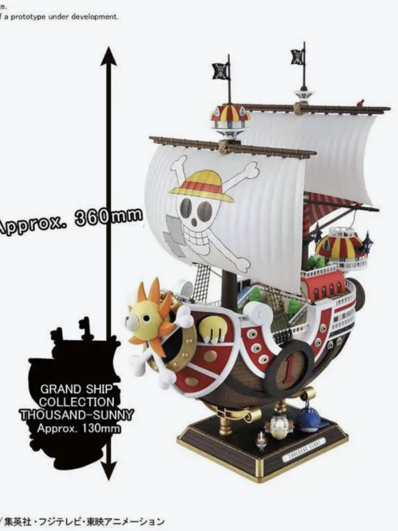 Bandai One Piece Thousand Sunny Land Of Wano V model kit 35 cm