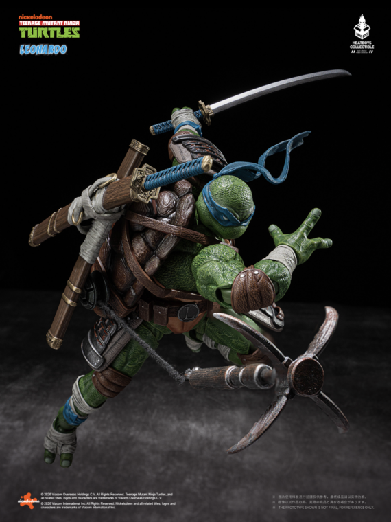 HEATBOYS HB0103 Action Figure  Leonardo  Tartarughe Ninja Versione Deluxe 20 cm