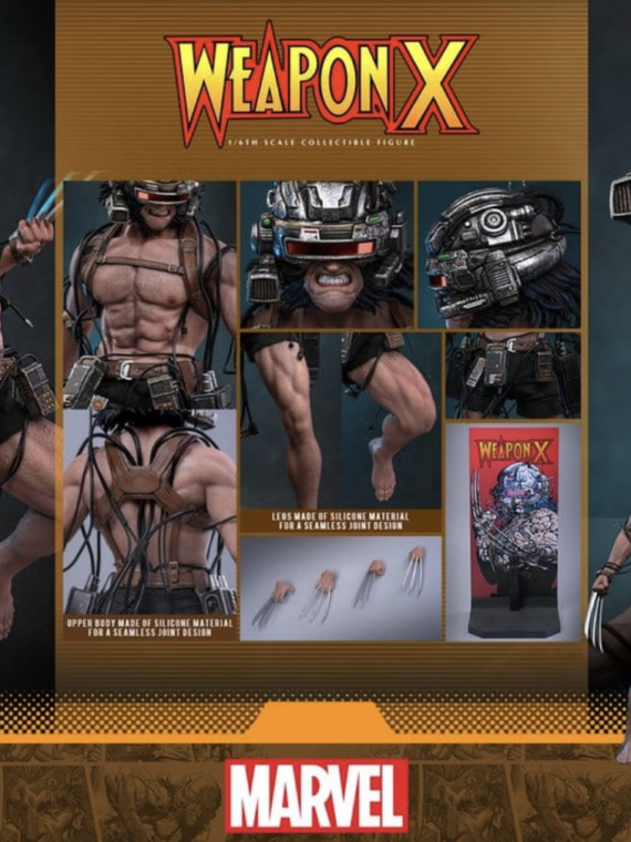 Hot Toys Marvel Comic Masterpiece Action Figure 1/6 Weapon X 31 cm