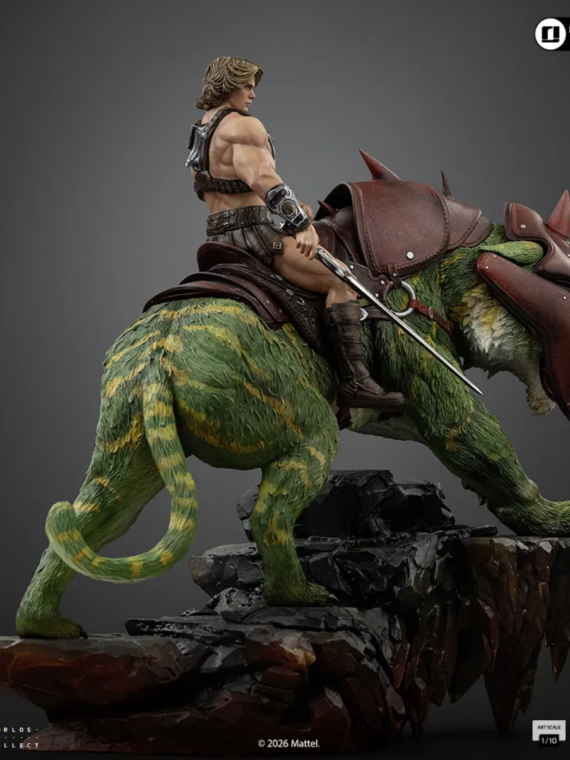 Iron Studios Masters Of The Universe 2026 He-man And Battlecat 1/10 Statue resina 33 cm
