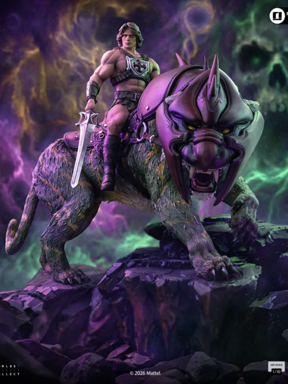 Iron Studios Masters Of The Universe 2026 He-man And Battlecat 1/10 Statue resina 33 cm