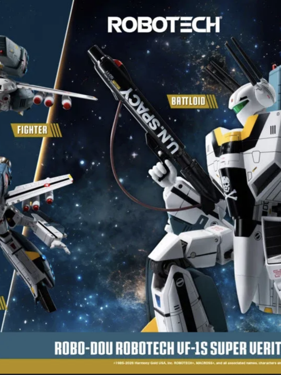 Threezero Robo-dou Robotech Vf‐1s Rick Hunter Super Veritech Set Figure abs/metallo
