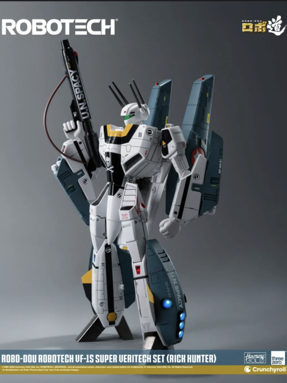 Threezero Robo-dou Robotech Vf‐1s Rick Hunter Super Veritech Set Figure abs/metallo