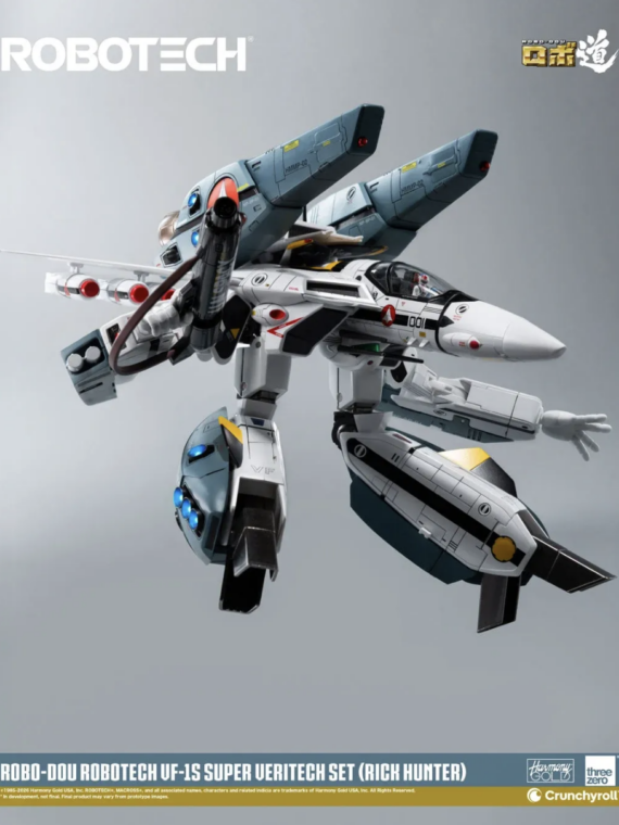 Threezero Robo-dou Robotech Vf‐1s Rick Hunter Super Veritech Set Figure abs/metallo