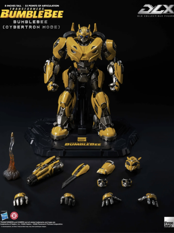 Threezero Transformers Bumblebee Dlx Bumblebee Cybertron Mode Action Figure abs/metallo 20 cm