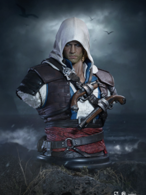 Pure Arts Assassin’s Creed Black Flag Resynced Edward Kenway 1/4 Scale Bust 19 cm pvc