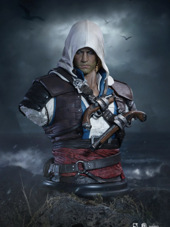 Pure Arts Assassin’s Creed Black Flag Resynced Edward Kenway 1/4 Scale Bust 19 cm pvc
