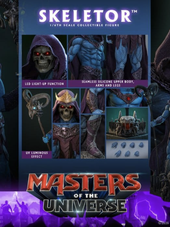 Hot Toys Masters of the Universe Movie Masterpiece Action Figure 1/6 Skeletor 31 cm