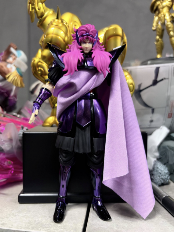 Jm/Mst Saint Seiya Aghora del Loto silver saint action figure 18 cm pvc/metallo