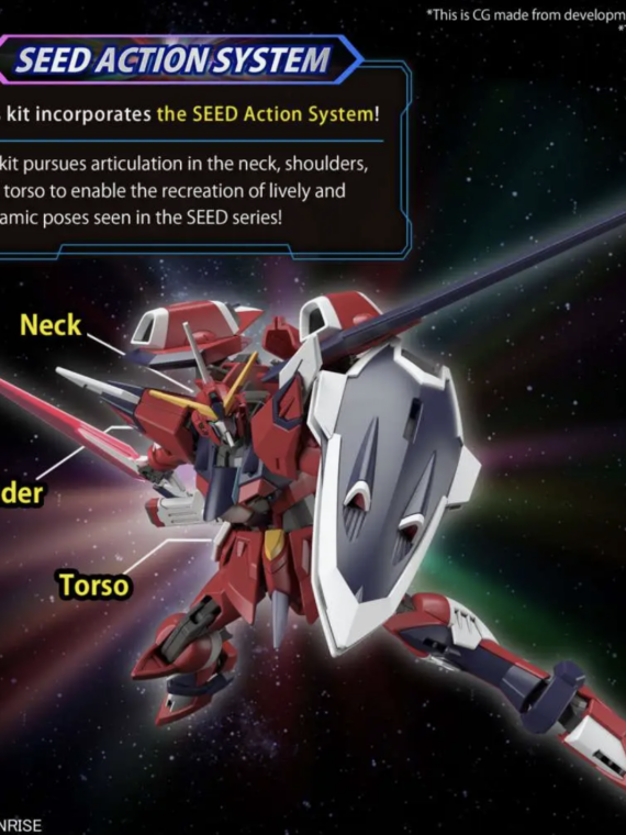 Bandai Gundam Hg Gundam Immortal Justice 1/144 model kit