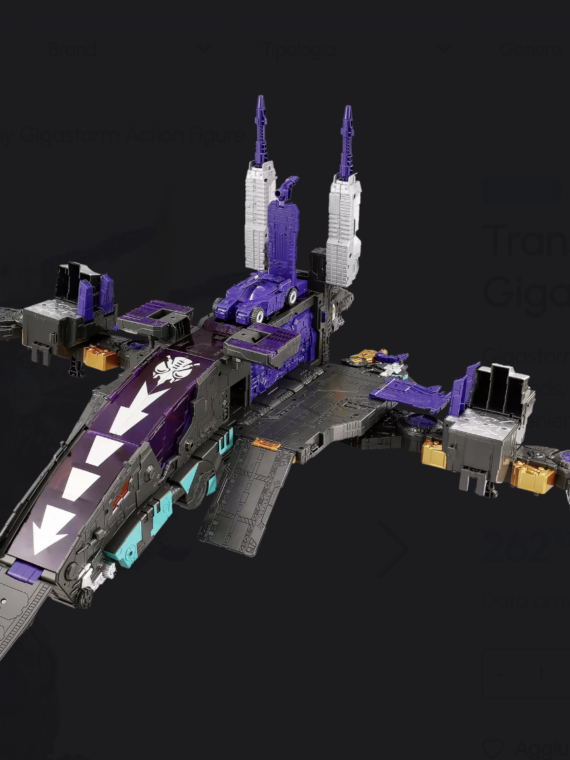 Takara Tomy Transformers Takara Tomy Gigastorm Action Figure robot trasformabile