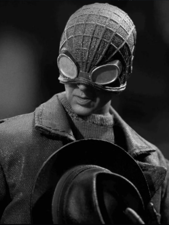 Hell Cat Spiderman Noir Spiderman action figure 1/12 pvc,stoffa