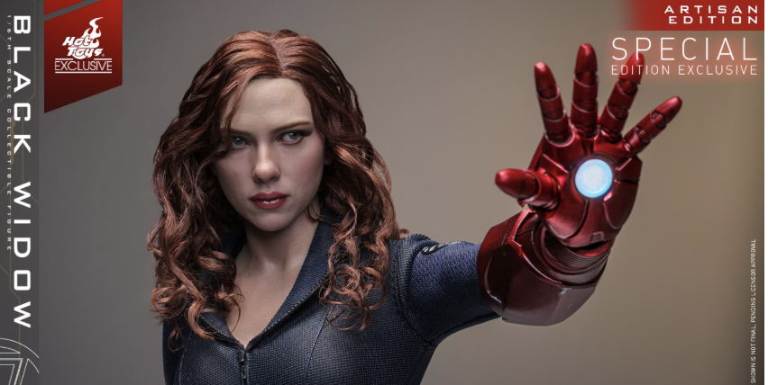 Hot Toys Iron Man 2 Black Widow Artisan Version action figure doll 1/6 28 cm