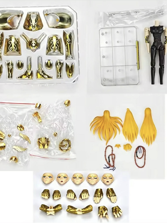Mst Saint Seiya Virgo Shaka plus EXM action figure 25 cm abs/metallo/stoffa